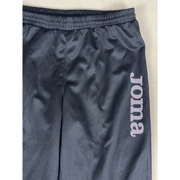 Joma‎ Jogger Track Pants Mens L Elastic Waist Pockets Ankle Zip Tapered Black - Picture 3 of 11